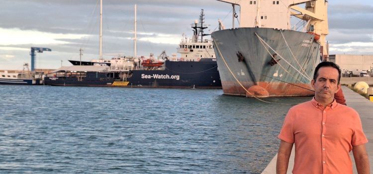 Brito (VOX) tilda de “barco negrero” el ‘Sea Watch’ que  siga amarrado en el puerto de Vinaròs 
