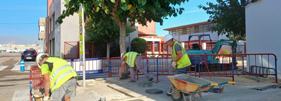 Recta final de les obres de renovació de la xarxa d’abastiment d’aigua al barri de Sant Bartomeu