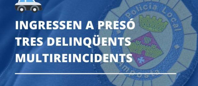 L’alcalde d’Amposta i la regidora de Governació mostren satisfacció per l’ingrès a presó de tres delinqüents multireincidents