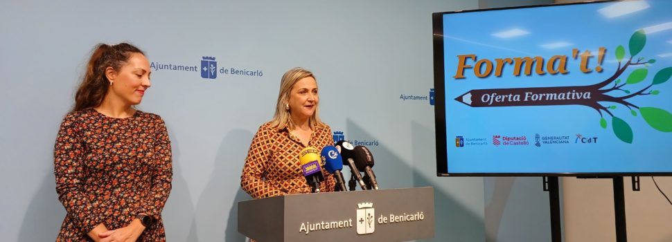 Benicarló presenta la nova oferta formativa per a l’últim trimestre de l’any