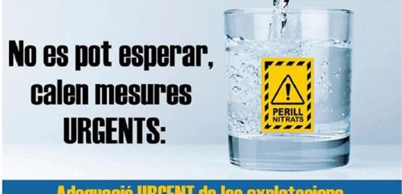 Declaració de la Xarxa aigua Ebre, sobre la greu contaminació per nitrats