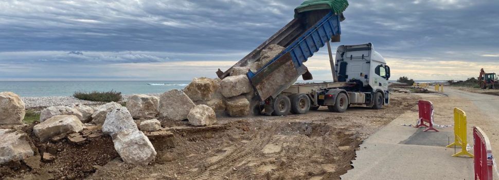 L’Ajuntament d’Alcalà-Alcossebre actua d’emergència a Capicorb per a reparar els danys de la DANA