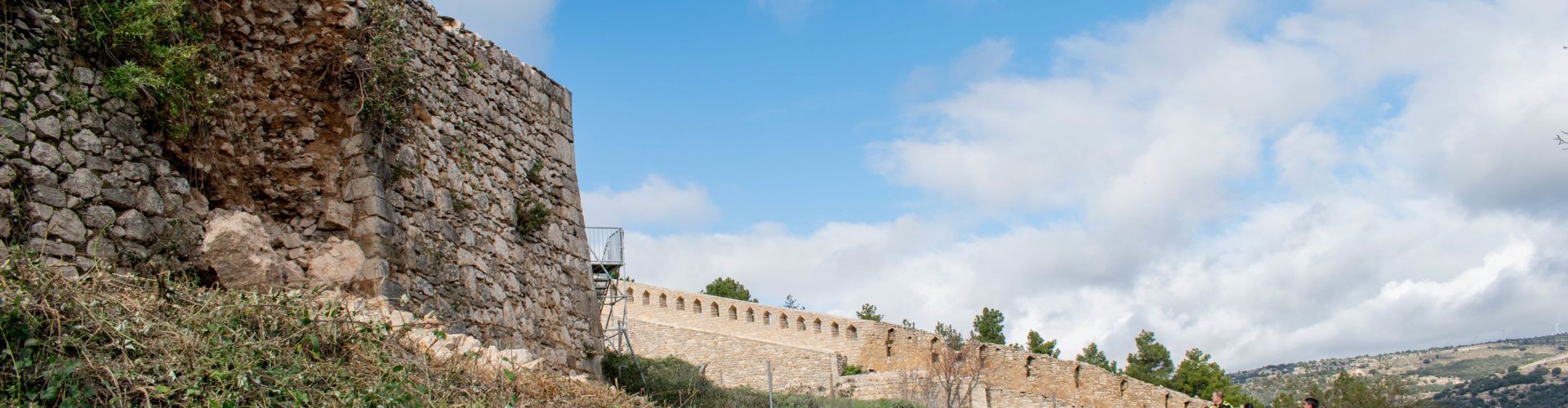 El castell de Morella ha patit despreniments i l’ensorrament d’un tram de muralla a causa de les últimes pluges