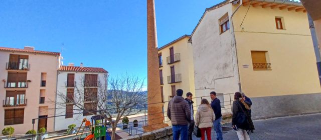 Visita tècnica de patrimoni per a avaluar l’estat de la ximenera del Tint de Morella