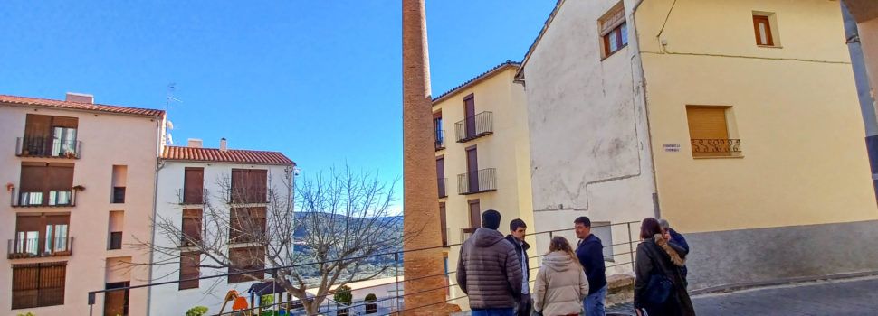 Visita tècnica de patrimoni per a avaluar l’estat de la ximenera del Tint de Morella
