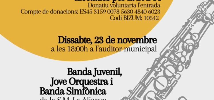 La Alianza recapta fons per ajudar les bandes afectades per la DANA