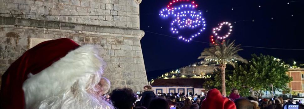 Quasi dos milions de micro-leds ompliran de llum el nucli antic de Peníscola des de demà i per Nadal
