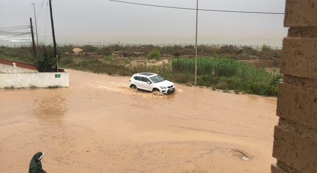 Inundación del Camí de les Egües de Vinaròs