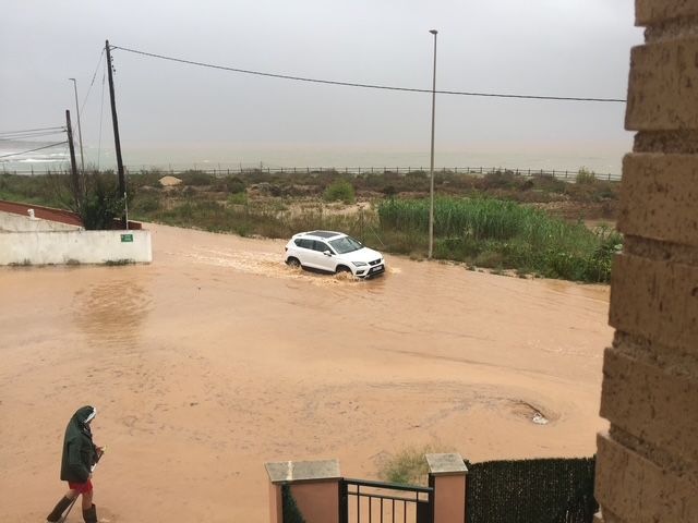 Inundación del Camí de les Egües de Vinaròs