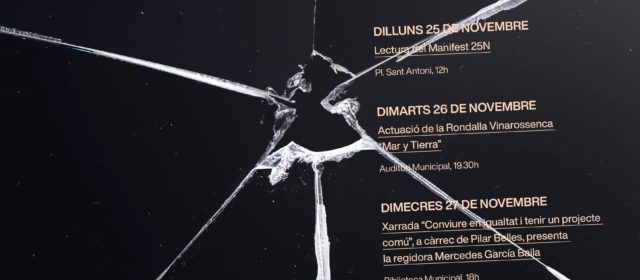 Vinaròs oferirà programació especial amb motiu del Dia Internacional per l’Eliminació de la Violència de Gènere
