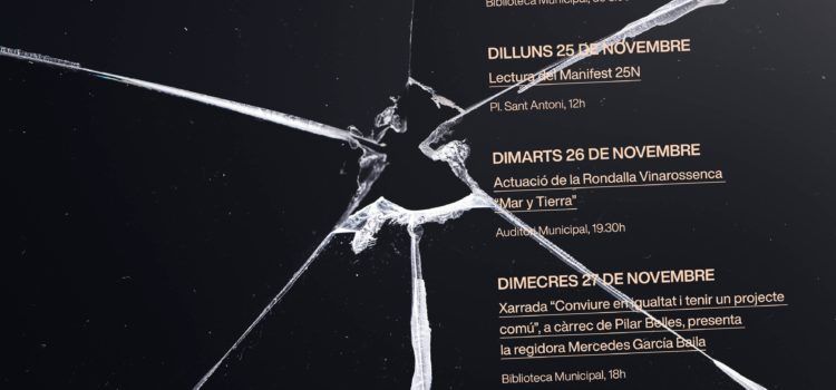 Vinaròs oferirà programació especial amb motiu del Dia Internacional per l’Eliminació de la Violència de Gènere