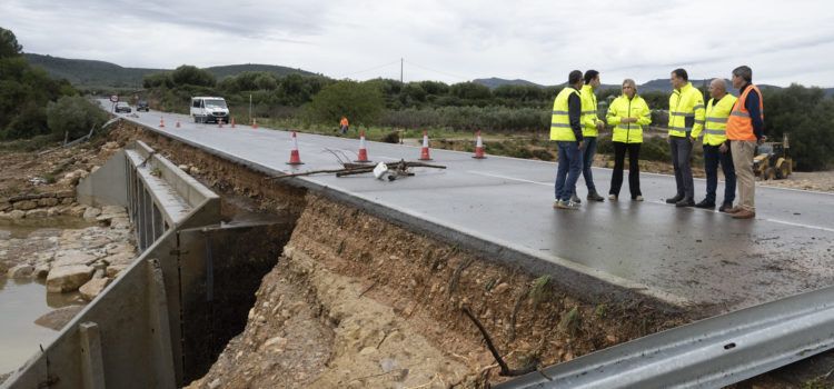 La Diputació de Castelló dobla el nombre d’equips de serveis viaris hivernals per a condicionar i restablir el trànsit en les carreteres afectades per la DANA