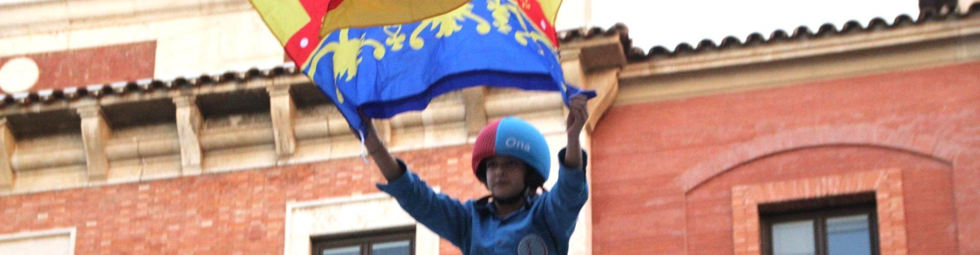 Històric pilar de 5 de la Colla Castellera Xiqüelos i Xiqüeles del Delta
