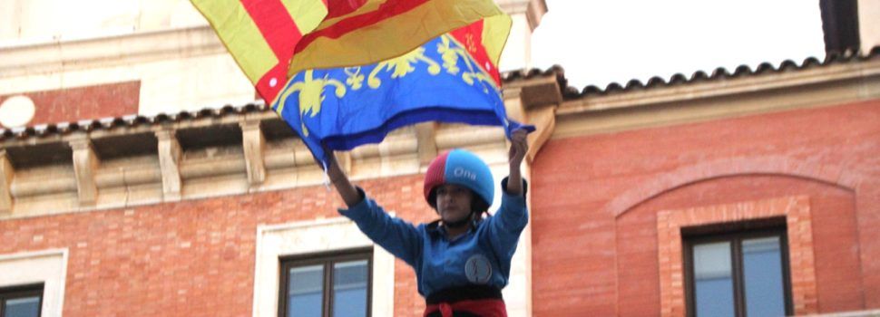 Històric pilar de 5 de la Colla Castellera Xiqüelos i Xiqüeles del Delta