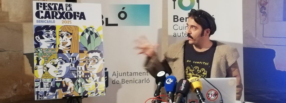 La Festa de la Carxofa de Benicarló 2025 ja té cartell, creat per Elías Taño