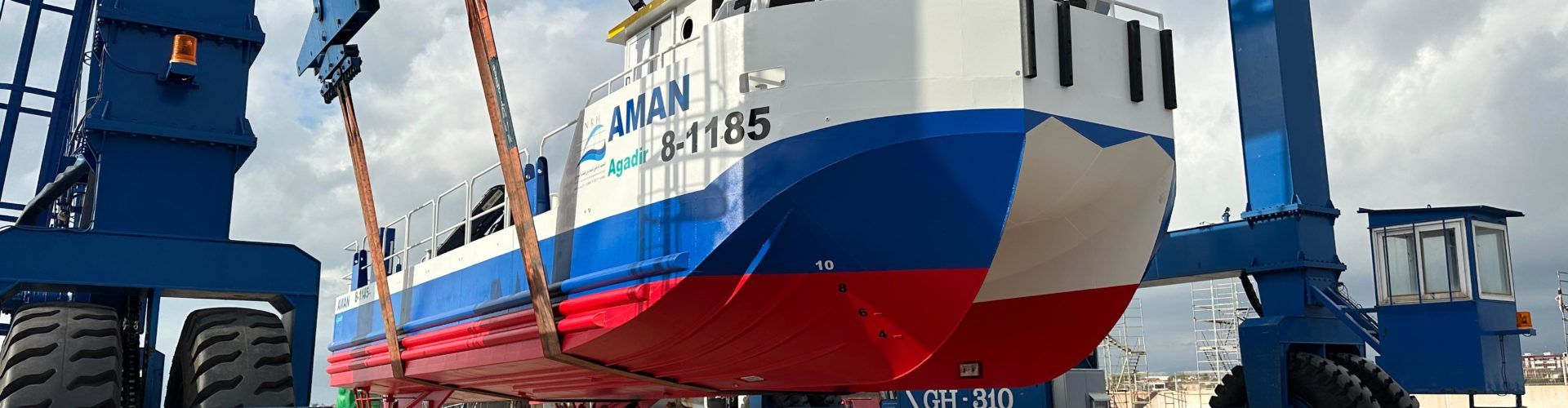 Talleres Blanchadell bota un catamarán destinado a Marruecos