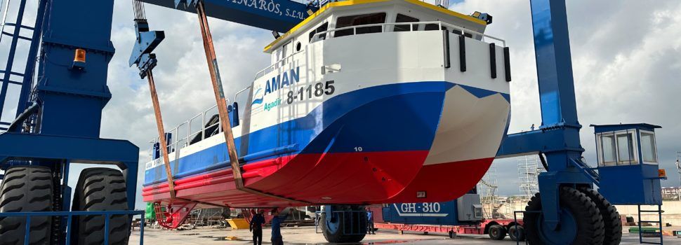 Talleres Blanchadell bota un catamarán destinado a Marruecos