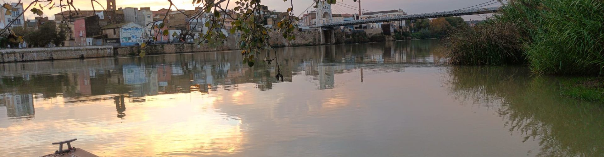Fotos: L’Ebre a Amposta des del costat de l’Aldea