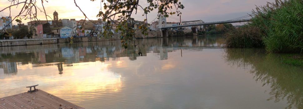 Fotos: L’Ebre a Amposta des del costat de l’Aldea