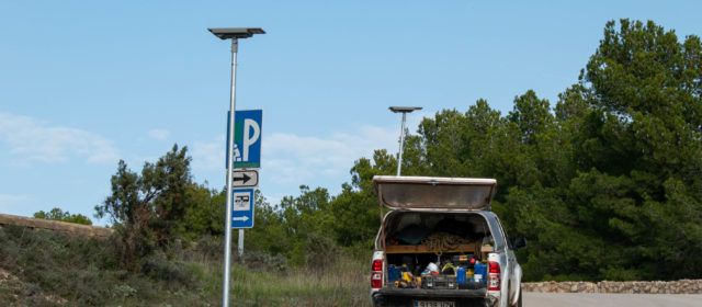 L’Ajuntament de Morella instal·la fanals solars des de Santa Llúcia fins a la zona de caravanes