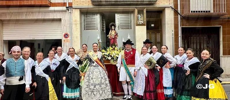 El barri del carrer Santa Bàrbara de Benicarló celebra el 45è aniversari