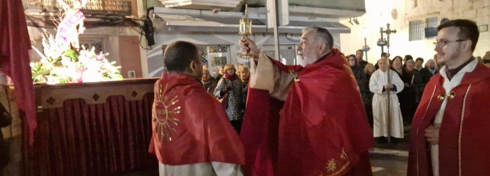 Rebuda i processó de la relíquia de Sant Sebastià