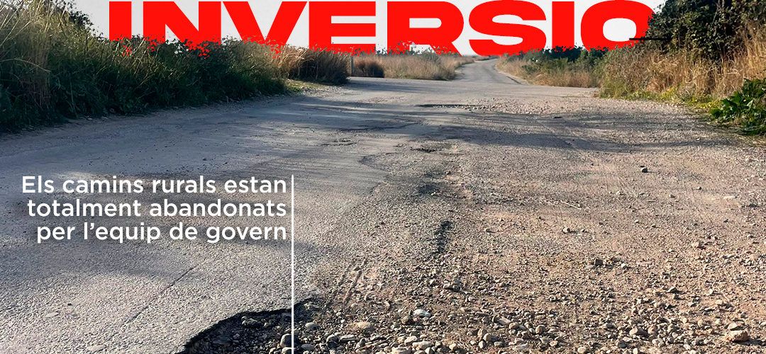 PSPV Vinaròs denuncia que els camins rurals estan cada dia en pitjor estat