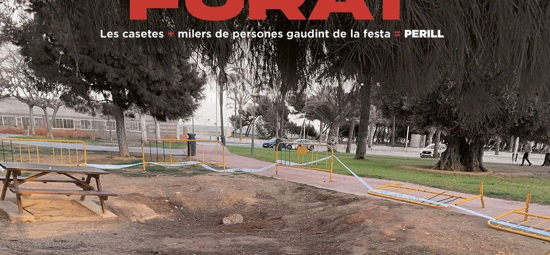 PSPV Vinaròs denuncia que un clot a Fora Forat suposa un risc a les portes del Carnaval