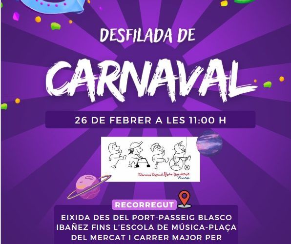 Gran desfilada de Carnestoltes del CEE Baix Maestrat