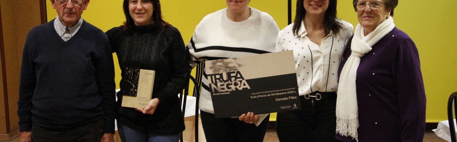 La XXI Mostra de la Trufa de l’Alt Maestrat reconeix la trajectòria de Damalia Filles amb la Trufa d’Honor 2025