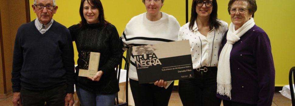 La XXI Mostra de la Trufa de l’Alt Maestrat reconeix la trajectòria de Damalia Filles amb la Trufa d’Honor 2025