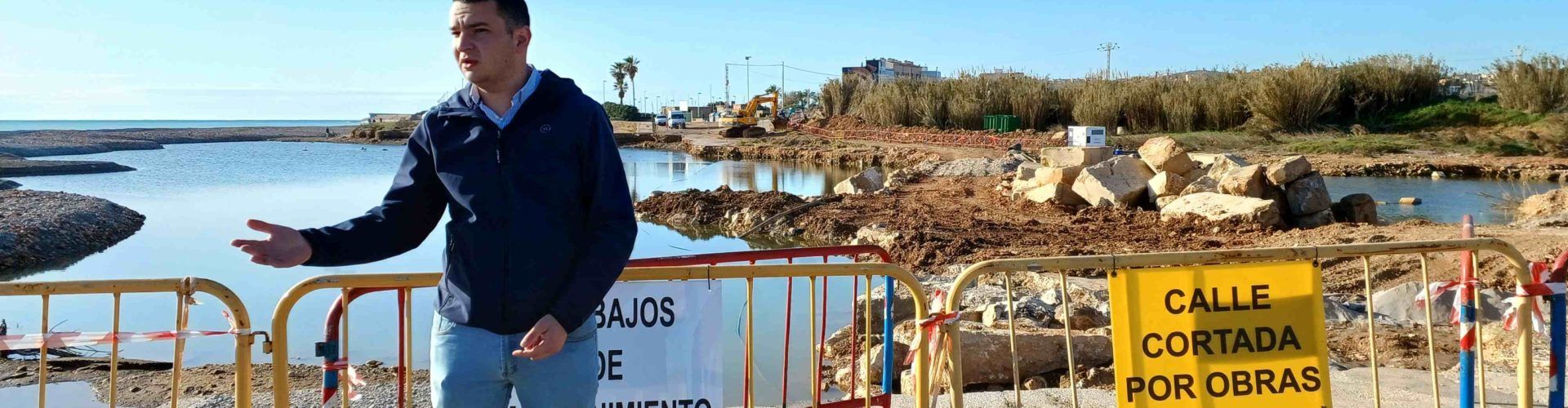 Benicarló inicia les obres de reconstrucció de la canonada d’aigua de la platja de la Mar Xica