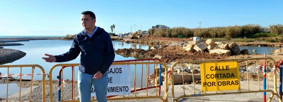 Benicarló inicia les obres de reconstrucció de la canonada d’aigua de la platja de la Mar Xica