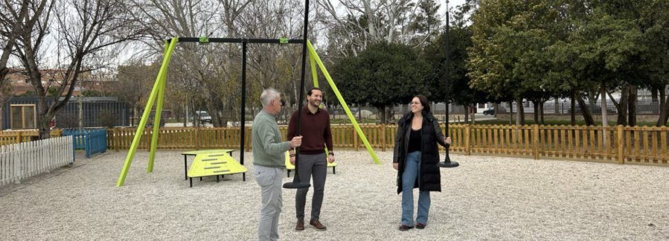 El parc dels Xiribecs d’Amposta estrena la tirolina dels pressupostos participatius