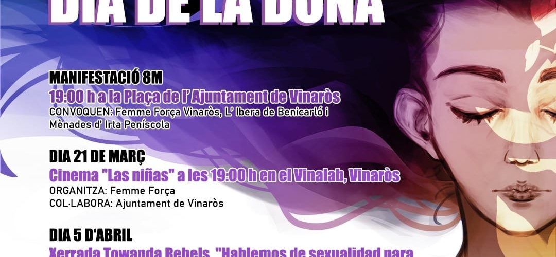 El 8 de març, manifestació pel Dia de la Dona