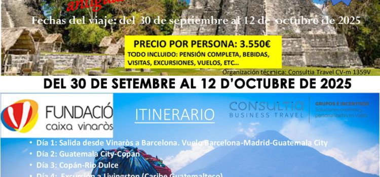 La Fundació Caixa Vinaròs viatja a Guatemala i Hondures