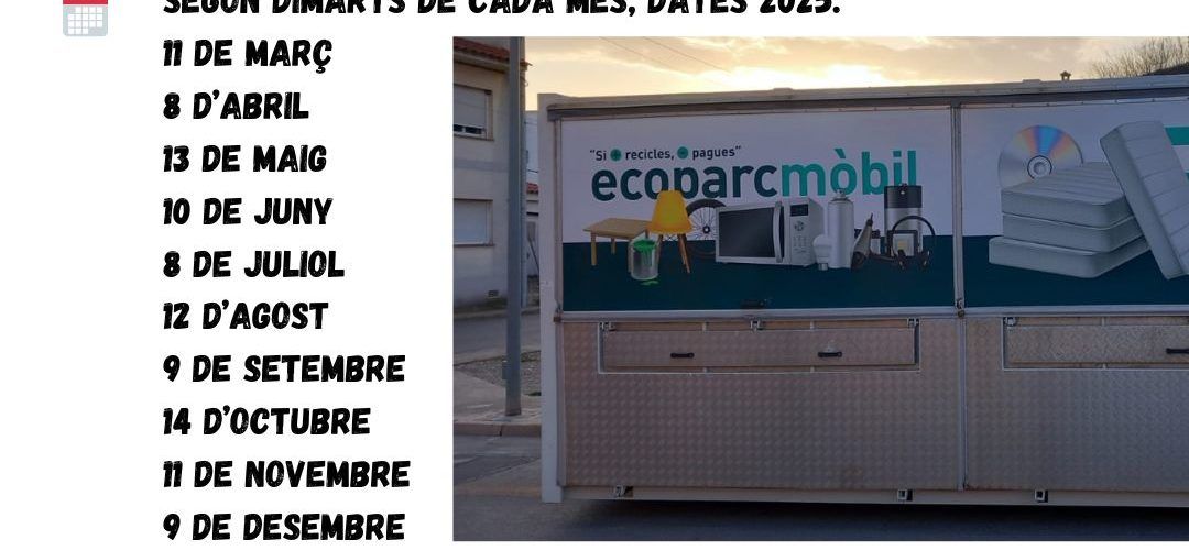 Càlig disposarà del servei d’ecoparc mòbil
