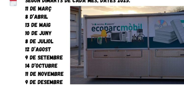 Càlig disposarà del servei d’ecoparc mòbil