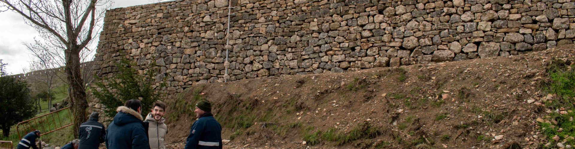 Morella acaba l’obra de reparació del mur de contenció de l’esplanada de l’Espai Firal