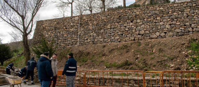 Morella acaba l’obra de reparació del mur de contenció de l’esplanada de l’Espai Firal