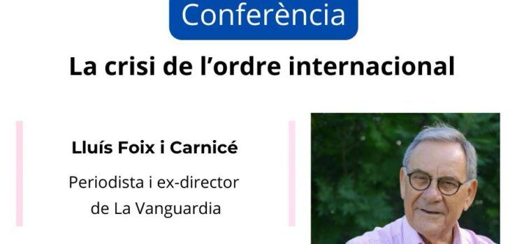 L’exdirector de La Vanguardia Lluís Foix torna a Vinaròs per oferir una conferència
