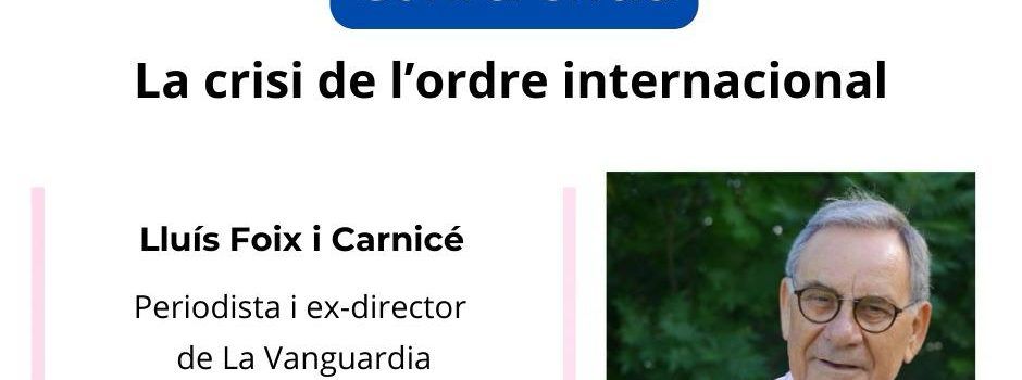 L’exdirector de La Vanguardia Lluís Foix torna a Vinaròs per oferir una conferència