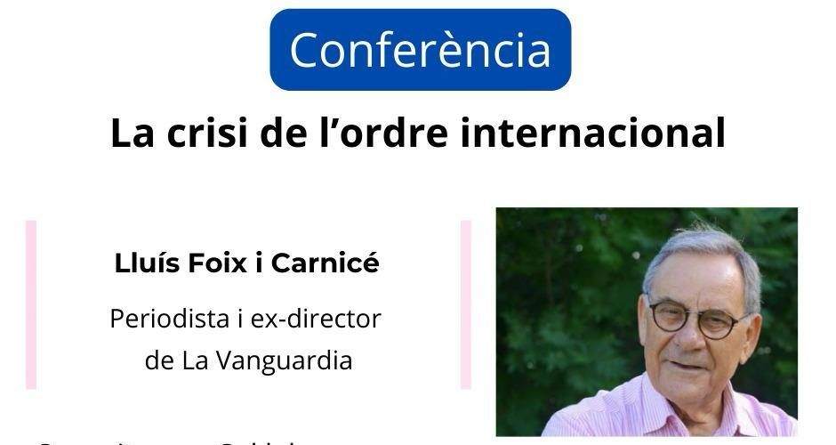 L’exdirector de La Vanguardia Lluís Foix torna a Vinaròs per oferir una conferència