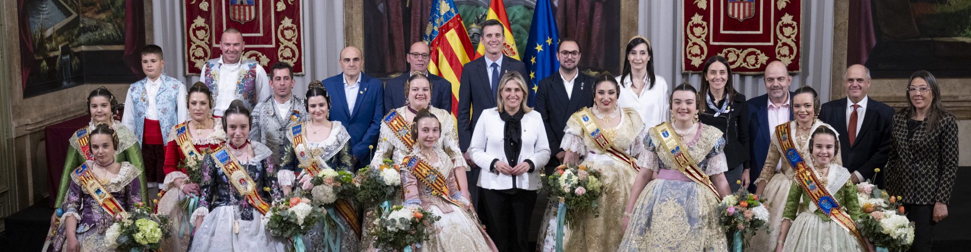 La presidenta de la Diputació de Castelló rep les falleres majors de Borriana, Vall d’Uixò i Benicarló
