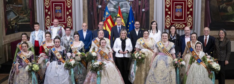 La presidenta de la Diputació de Castelló rep les falleres majors de Borriana, Vall d’Uixò i Benicarló