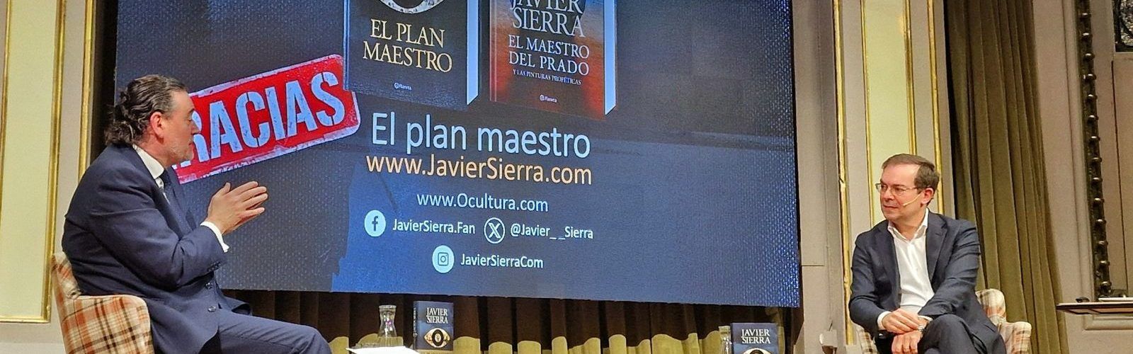 Javier Sierra presenta su nueva novela “El plan maestro”