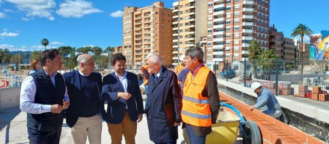 El director general de Costes visita les obres del nou passeig sobre la platja del Morrongo