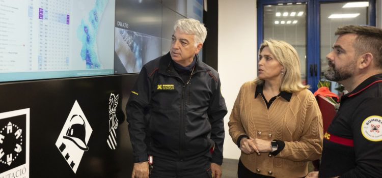 La Diputació de Castelló manté la coordinació amb tots els serveis d’emergència davant el temporal de pluges