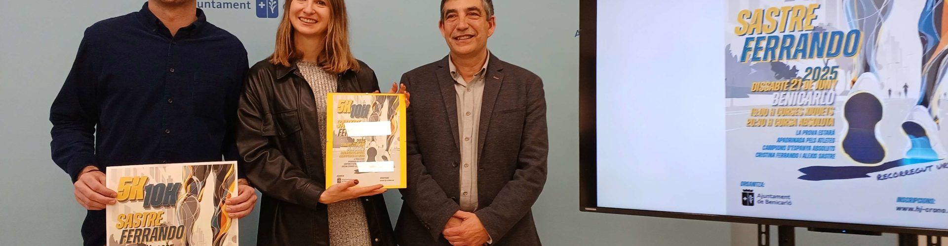 Benicarló presenta la nova cursa 5K-10K Sastre-Ferrando, un homenatge als campions d’Espanya de salt d’alçada