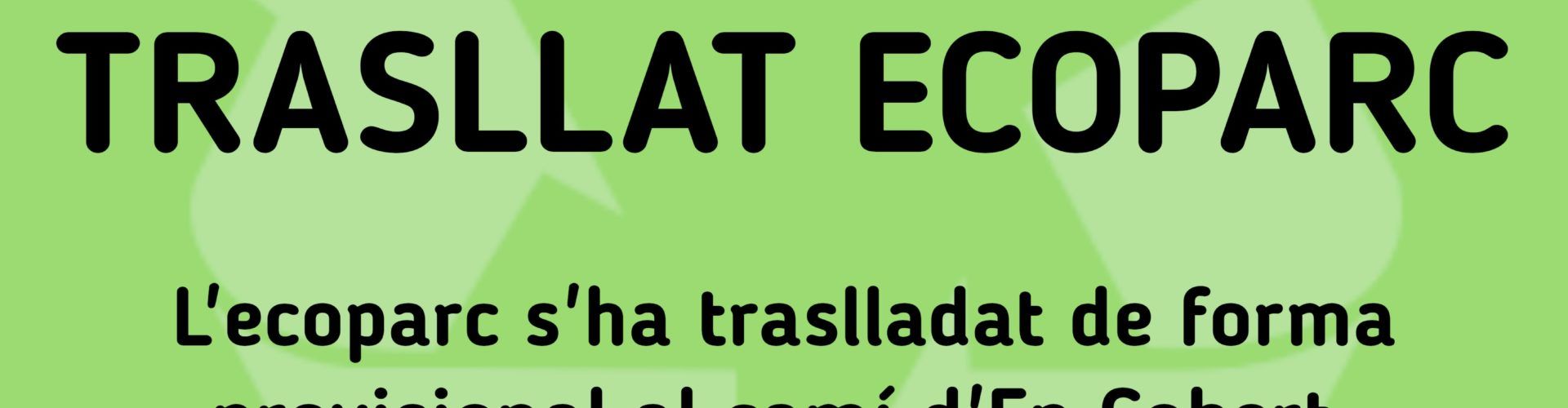 Benicarló trasllada provisionalment l’ecoparc al camí d’En Cobert